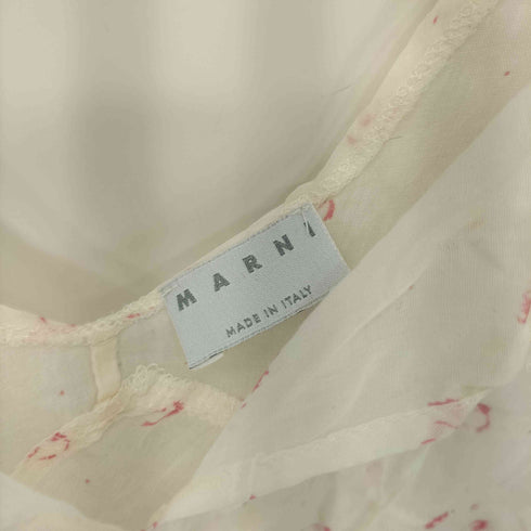 マルニ MARNI 薔薇柄 花柄 ノースリーブ ワンピース レディース