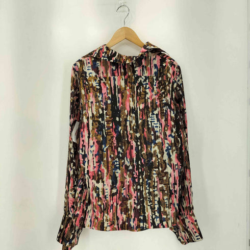 マルニ MARNI 17SS イタリア製 総柄 シルク プルオーバーシャツ レディース 40