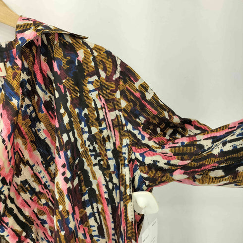 マルニ MARNI 17SS イタリア製 総柄 シルク プルオーバーシャツ レディース 40