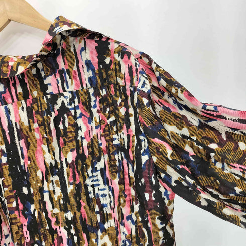 マルニ MARNI 17SS イタリア製 総柄 シルク プルオーバーシャツ レディース 40