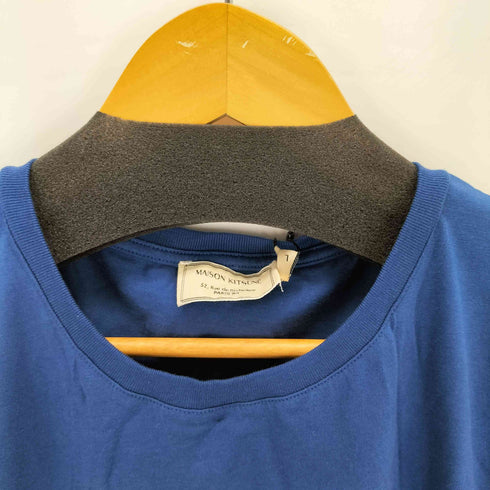 メゾンキツネ MAISON KITSUNE NAVY PALAIS ROYAL PRINT R-NECK T-SHIRT メンズ JPN:L