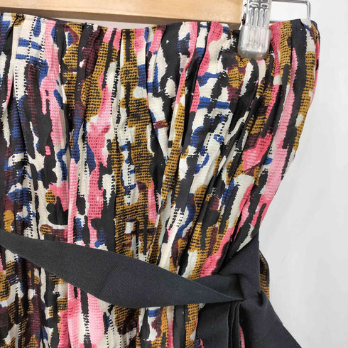 マルニ MARNI 17SS イタリア製 総柄 ベルト付き シルク スカート レディース 40