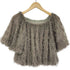 アニュアンス anuans チュールジャガード2WAYブラウス レディース FREE