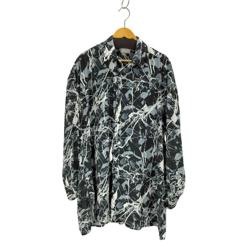N NUMBER グラフィッククロスビッグシルエットロングシャツ メンズ JPN:3
