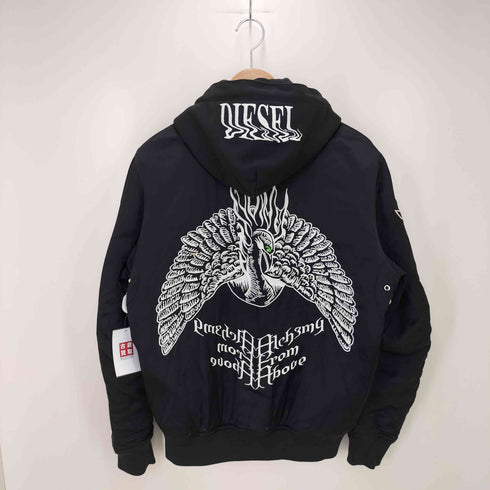 ディーゼル DIESEL 裏地キルティング フーデッド スカジャン メンズ JPN:M