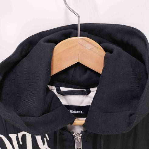 ディーゼル DIESEL 裏地キルティング フーデッド スカジャン メンズ JPN:M