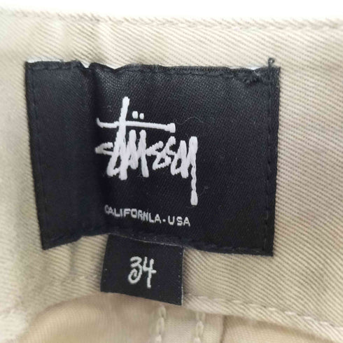 ステューシー Stussy ロゴ刺繍クロップドチノパン メンズ 34