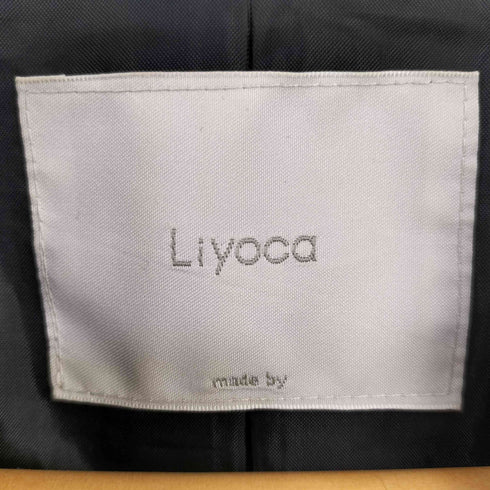 Liyoca ビーバーバンドカラーコート elegance レディース