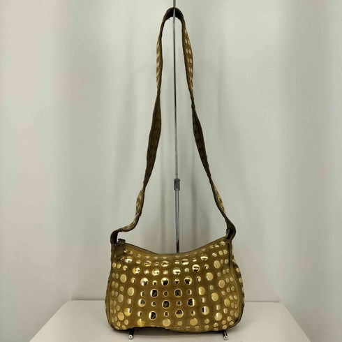 マルニ MARNI スタッズ スエードショルダーバッグ レディース