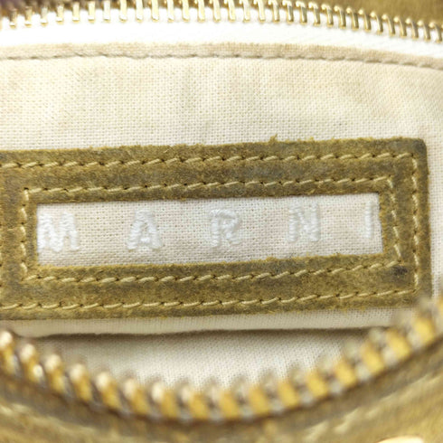 マルニ MARNI スタッズ スエードショルダーバッグ レディース