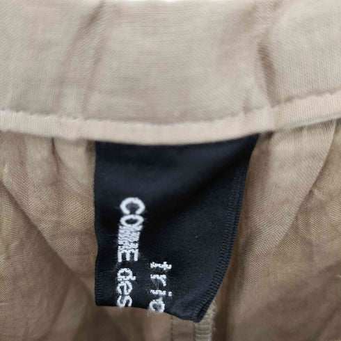 トリココムデギャルソン tricot COMME des GARCONS 08SS ギャザー切替 プリーツ ワイド クロップドパンツ レディース JPN:M 38