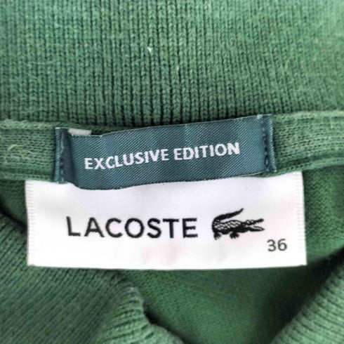 ラコステ LACOSTE ロングポロシャツワンピース レディース JPN:36