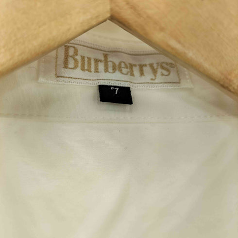 バーバリーズ BURBERRYS 80s フロントフリル ピンタックカラードレスシャツ レディース 7
