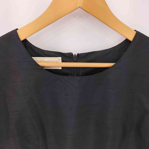 バーバリーズ BURBERRYS カスリ シルク100% S/S ワンピース レディース JPN:M