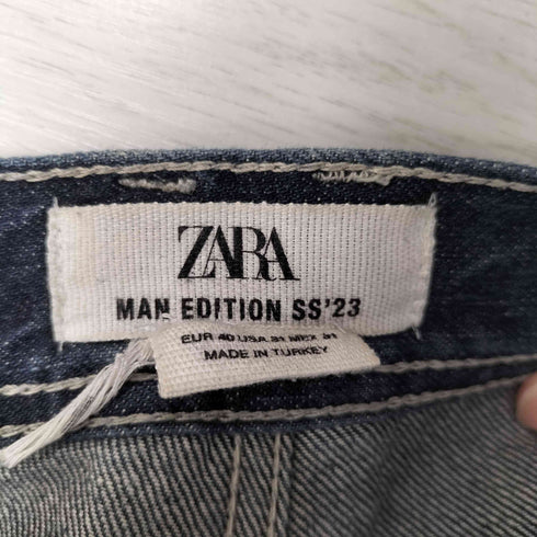 ザラ ZARA EDITION サイドジップ ボタンフライデニムパンツ メンズ US 31