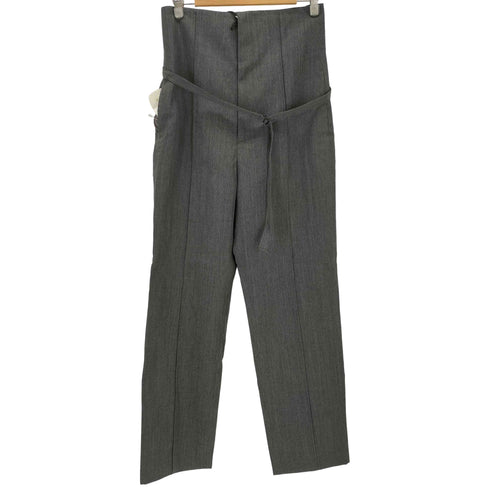 エイトン ATON ウールギャバジンハイウエストパンツ レディース 02