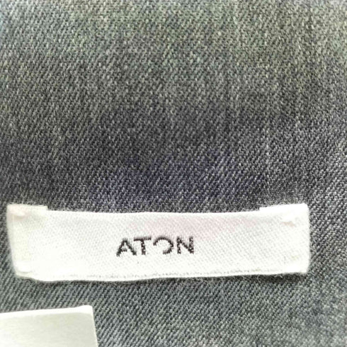 エイトン ATON ウールギャバジンハイウエストパンツ レディース 02