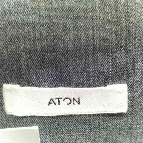 エイトン ATON ウールギャバジンハイウエストパンツ レディース 02