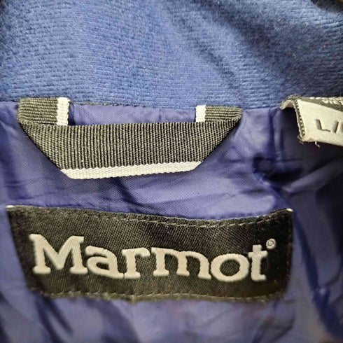 マーモット MARMOT ロゴ刺繍 デタッチャブルフード ドローコード 止水ジップポケット バイカラー シェル マウンテン ジャケット GORE-TEX ゴアテックス メンズ import:L