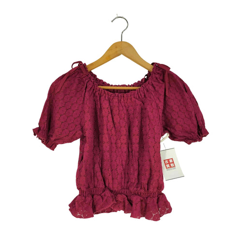 エイミーイストワール eimy istoire Paris pattern ぺプラムブラウス レディース FREE