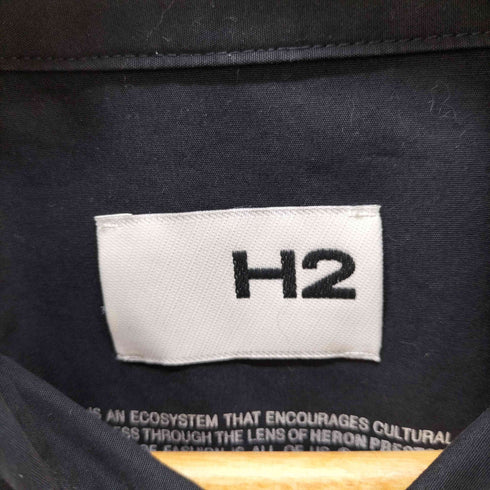 エイチアンドエム H&M H2 HERON PRESTON ヘロン プレストン 短丈 オーバーサイズ シャツ メンズ import:M