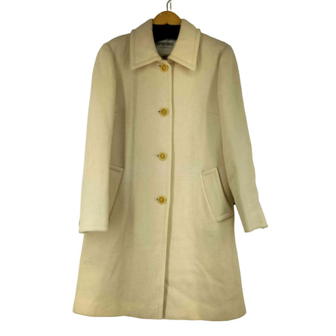 スポーツマックス SPORTMAX ナイロン混 ウールステンカラーコート レディース JPN:42