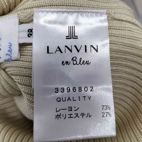 ランバンオンブルー LANVIN en Bleu メランジブライトリブタートル レディース JPN:38