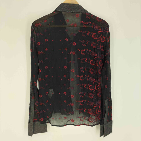 ヨウジヤマモト Yohji Yamamoto エンブロイダリー シアー シャツ レディース JPN:1