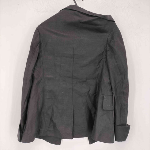 ヨウジヤマモト Yohji Yamamoto リネン 変形 テーラードジャケット レディース JPN:1