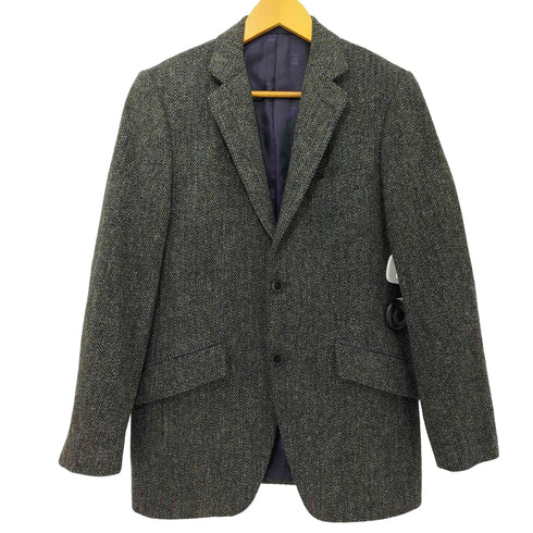 ケントアンドカーウェン KENT&CURWEN Harris Tweed ハリスツイード ストライプ 2B テーラードジャケット メンズ 92A5