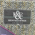 ケントアンドカーウェン KENT&CURWEN Harris Tweed ハリスツイード ストライプ 2B テーラードジャケット メンズ 92A5
