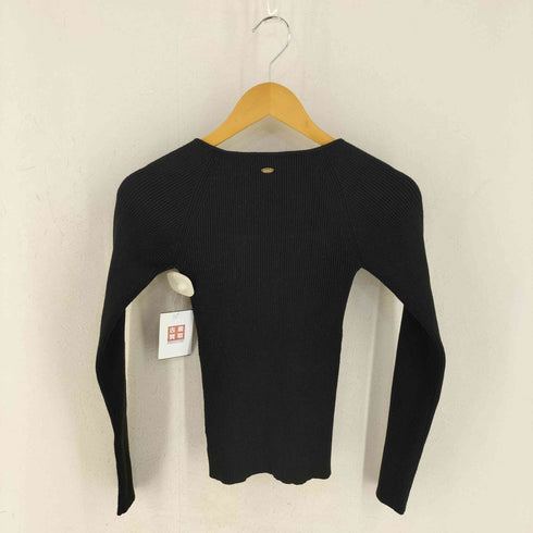 アニュアンス anuans カシミヤブレンドデコルテリブニットプルオーバー メンズ FREE