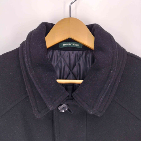 ローレンラルフローレン LAUREN RALPH LAUREN 80-90S カシミヤ混 ウール ハーフ ステンカラーコート 裏地 キルト メンズ US:40