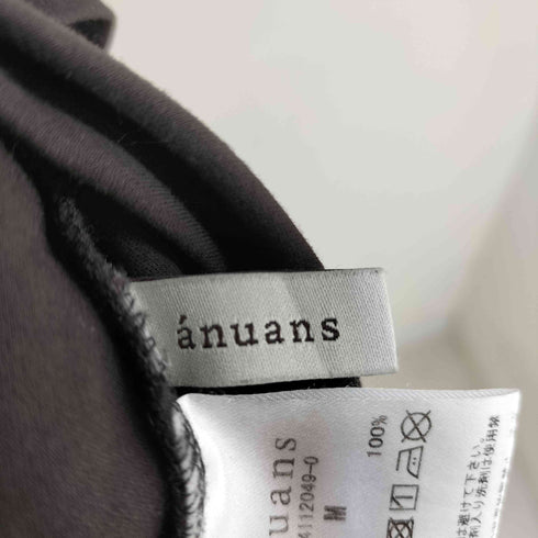 アニュアンス anuans シルクタッチコットンスリムフィットTシャツ レディース JPN:M