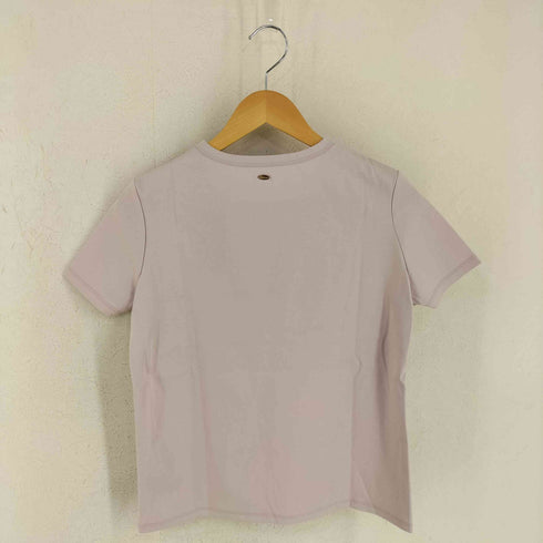 アニュアンス anuans シルクタッチコットンスリムフィットTシャツ レディース JPN:M