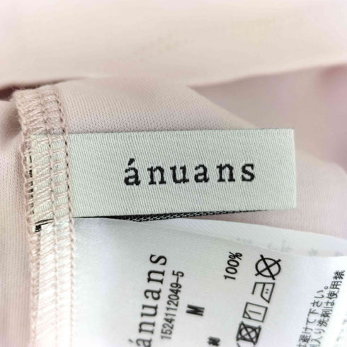 アニュアンス anuans シルクタッチコットンスリムフィットTシャツ レディース JPN:M