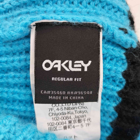 オークリー OAKLEY ボーダー ロゴ入り ニット帽 メンズ