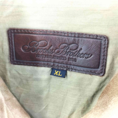 ブルックスブラザーズ BROOKS BROTHERS スエードレザーコート メンズ import:XL