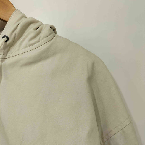 ユニクロユー UNIQLO U フーデッドジップアップブルゾン Lサイズ ナチュラル アクティブジャケット メンズ JPN:L
