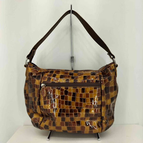 FRECCIA イタリア製 エナメル ハンドバッグ レディース