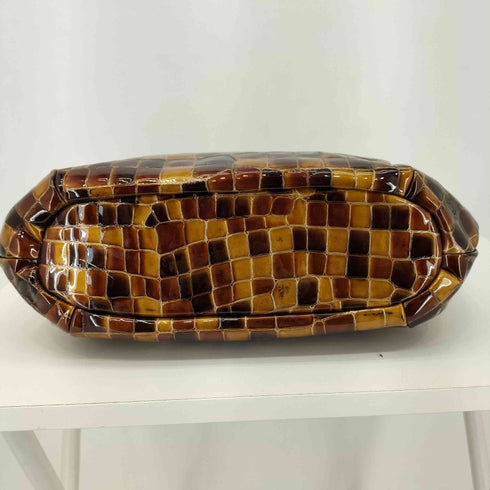 FRECCIA イタリア製 エナメル ハンドバッグ レディース