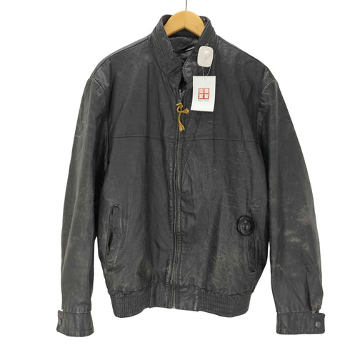 シアーズ Sears 80-90S The Men's Store マオカラー レザー ジャケット ブルゾン メンズ 46