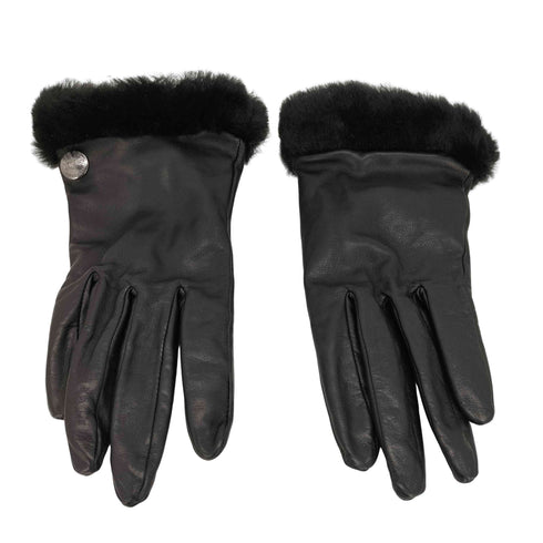 アグ UGG クラシック ショート ファー レザー グローブ レディース M