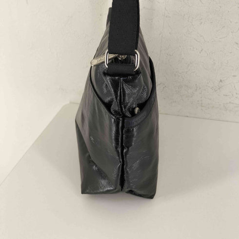 レスポートサック LeSportsac ブラックシャインショルダーバッグ レディース