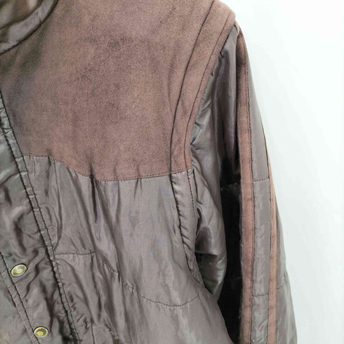 モディファイド MODIFIED デタッチャブル スウェード切替ダウンジャケット メンズ