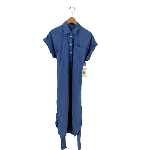 バナナリパブリック BANANA REPUBLIC ロールカフシャツワンピース レディース import:M