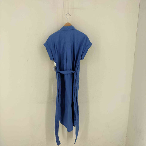 バナナリパブリック BANANA REPUBLIC ロールカフシャツワンピース レディース import:M