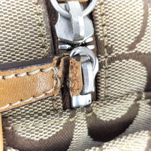 コーチ COACH キャンバス シグネチャー2WAYハンドバッグ レディース