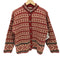 エルエルビーン L.L.Bean 80-90S USA製 ノルディック 柄 メタル ボタン カーディガン レディース import:S