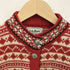 エルエルビーン L.L.Bean 80-90S USA製 ノルディック 柄 メタル ボタン カーディガン レディース import:S